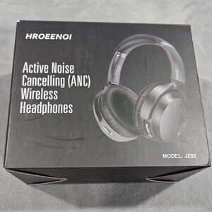 HROEENOI JZ02 Active Noise Cancelling Bluetooth Headphones - Black